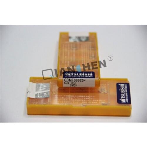 Mitsubishi 10pcs/lot CCMT060202 04 08 US735 CNC Inserts,face Mill Lathe Tools Cutter Internal Turning Tool Hard Alloy