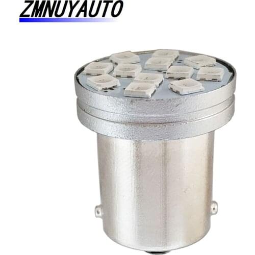 1PCS 1156 BA15S P21W Led BAU15S PY21W 1157 BAY15D P21/5W LED Bulbs R5W 12SMD 3030 Auto Car Light Reverse Lamp Turn Signal