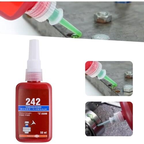 1pc 50ml 242 Glue Screw Glue Thread Locking Agent Anaerobic Adhesive Sealing Thread Locker Adhesive Glues