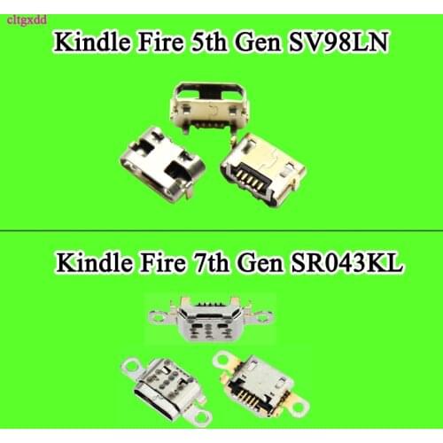 2 5 10Pcs Micro 5pin USB Charging Jack Socket Port Connector for Amazon Kindle Fire 5th 7th Gen SR043KL SV98LN