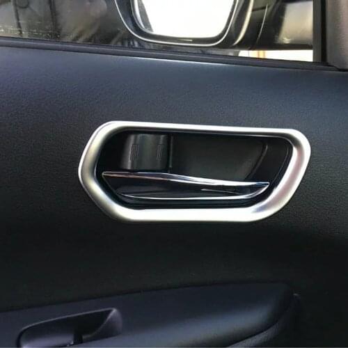 For Nissan Serena 2016 2017 2018 2019 ABS Matte Inner Door Handle Catch Cover Trim Inserting Decal Panel Car Accessories