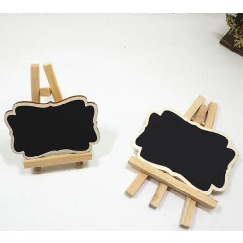 3pcs High Quality Mini Wood Chalkboard Framed Chalkboard Vintage Blackboard Wooden Place Card Holder Wedding Party Decorations
