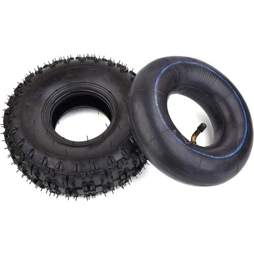 4.10-4 410-4 4.10/3.50-4 Inner Tube + Tire for Garden Rototiller Snow Blower Mowers Hand Truck Wheelbarrow Go Cart Kid