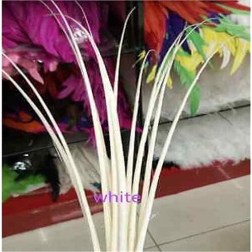 50pcs/Lot white 16-20inch/40-50cm Ostrich Feather Hard Rod Headwear&Hat Accessories Ostrich Quill Spines For DIY Millinery