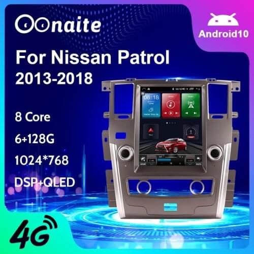 For Nissan Patrol 2013-2018 Android 10.0 Octa Core 6+128G 12.1" Gps Autoradio Car Multimedia Auto DVD DSP Player
