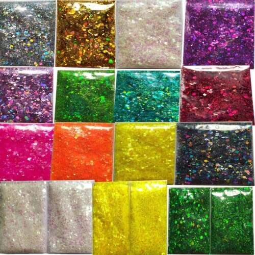 1 pack 5g Nail Glitter Sequins Colorful 3D Hexagon Nail Paillette Powder Sequin Spangle Polish Manicure Nail Art Decorations