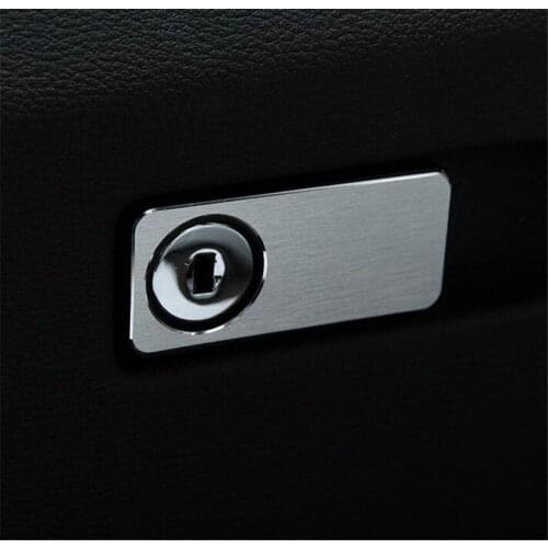 Aluminum Alloy Car Interior Glove Storage Box Open Switch Cover Trim Sticker Fit For Mercedes Benz E class C class GLK GLS