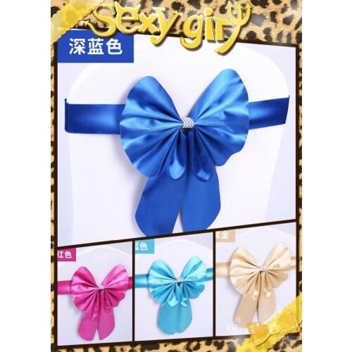 FREE SHIPPING 24 COLORS 50PCS Wedding Banquet Chair Cover Decor Stretch Sashes Wedding Party Bow Buckle Band CR-989