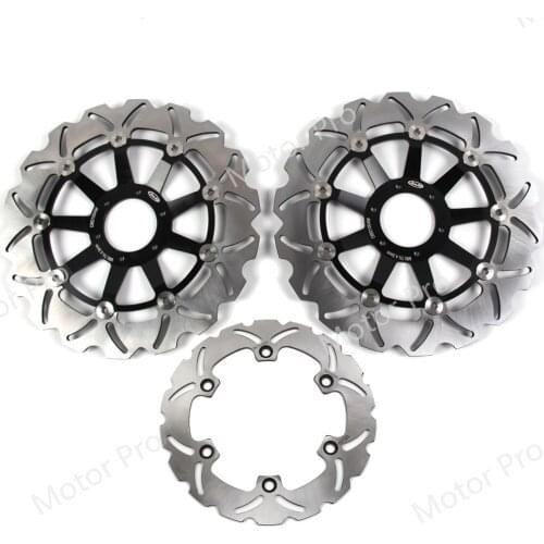 For Honda XLV 1000 VARADERO 2003 - 2011 Front Rear Brake Disc Disk Rotor Kit XLV1000 2004 2005 2006 2007 2008 2009 2011 BLACK