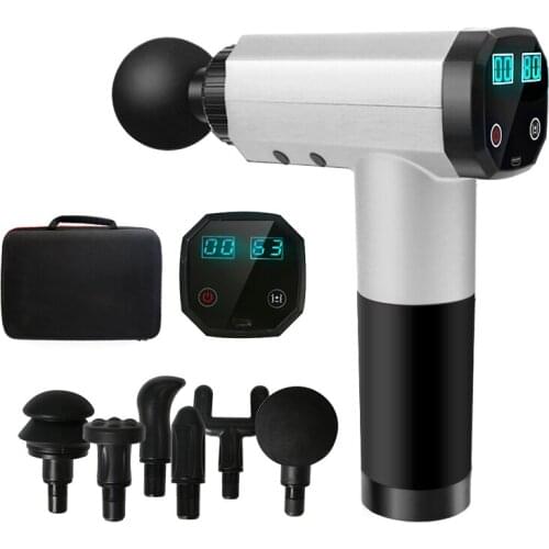 LCD Display Body Massage Gun Deep Muscle Massage Exercising Relaxation Slimming Shaping Electric Muscle Massager Gun