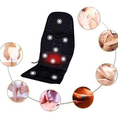 Electric Massager Chair Electric Car Seat Vibrator Back Neck Massagem Cushion Heat Pad For Legs Waist Body Massageador