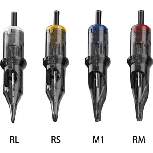 10/20/50PCS Cartridge Tattoo Needles 0.35mm RL RS RM Disposable Tattoo Needles Semi-Permanent Makeup For Rotary Machine Supply