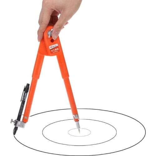 Carpenter Precision Pencil Compasses Large Diameter Adjustable Dividers Edge Marking Scribing Compass
