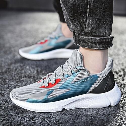 New Mens Breathable Running Shoes For Men Fashion 2021Trending Walking Jogging Tennis Shoes Breathable Casual Sport Shoe Size46