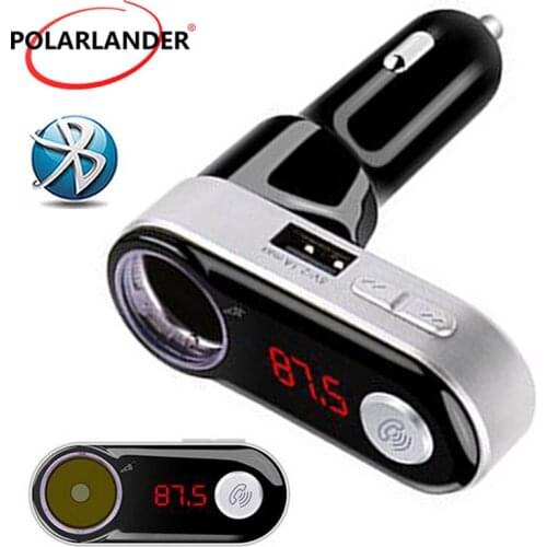 New Smartphone BluetoothMP3 Player Handsfree Car Kit Dual USB Charger FM Transmitter Handsfree with Micro SD/TF Card Reader