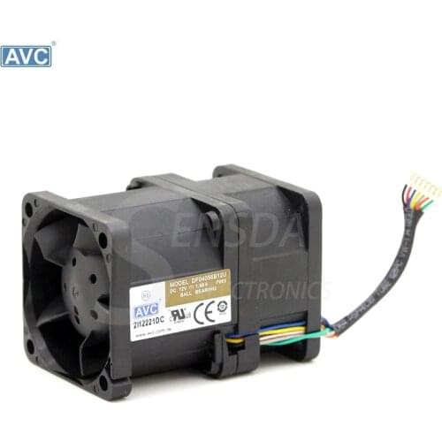 For AVC 4056 DF04056B12U 4cm 12V 1.88A pressurized wind 1U server cooling fan