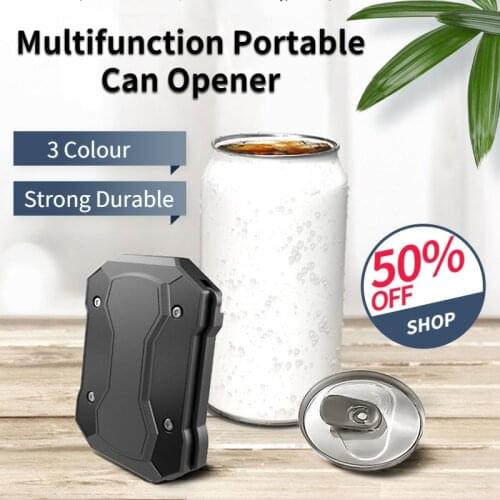 2021 Multifunction Portable Can Opener Beer Beverage 5-6cm Bottle Opener Cap Lid Opener Compressed Corkscrew Outdoor Kitchen Bar