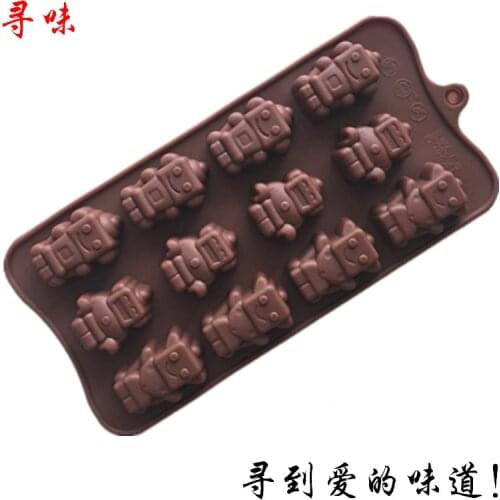 Disney Cartoon Silicone Chocolate Mould Kitchen Baking Kitchen Bar Supplies Robot DIY Ice Grid Mould Cake Mold Cake Decorating