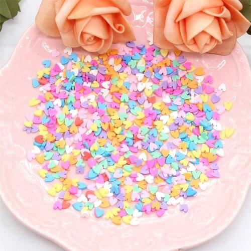 Mixed Heart-shaped Sequins for DIY Card Making Craft Color Collection