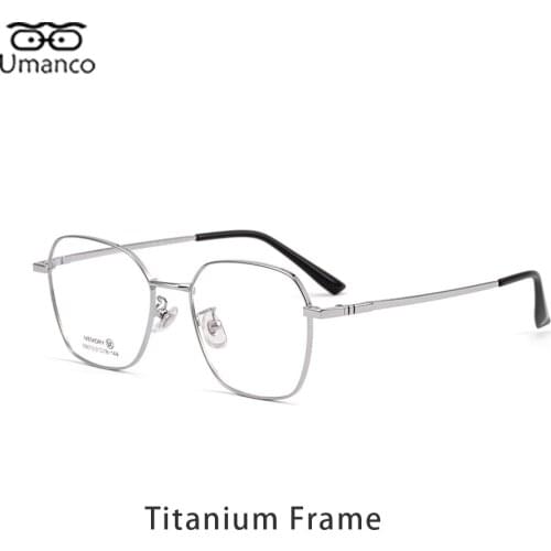 Ultralight Memory Titanium Glasses Frame Men Women Comfortable Square Myopia Hyperopia Optical Glasses Frame Metallic Eyewear