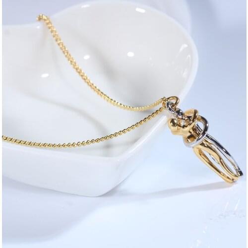 Unique Creative Lilliputian Embraces Pendant Fashion Couple Personality Pendant Necklace Fashion Men Women Valentines Day Gift