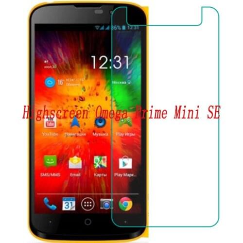 Smartphone Tempered Glass for Highscreen Omega Prime Mini SE 9H Explosion-proof Protective Film Screen Protector cover phone