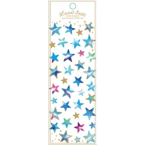 1 Sheet Shining Star Crystal DIY Stickers Decorative Scrapbooking Diary Album Stick Label Student supply Kids Gift