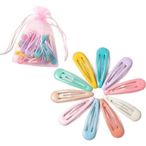 10-40pcs/Bag Hair Clips Candy Colorful Hairpin Hairband Barrettes BB Clips Headdress Hairgrip Cute For Baby Child Girl Women
