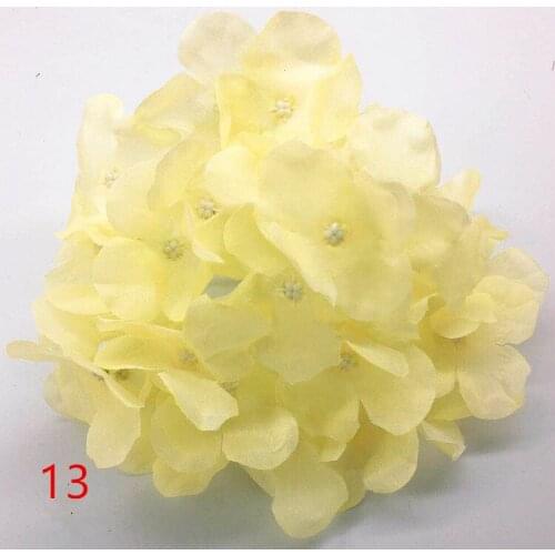 100pcs 18CM Artificial Hydrangea Decorative Silk Flower Head For Wedding Wall ArchDIY Hair Flower Home Decoration accessory