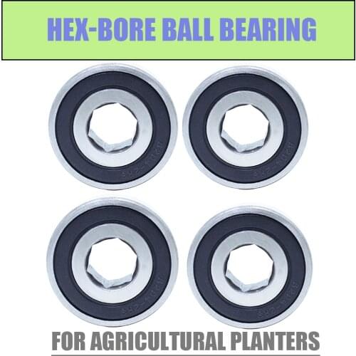 6207RS Hexagon Bearing ABEC-1 (1 PC) 35x72x17 mm Inner Non-standard Bearings 6207-2RS For Agricultural Planters