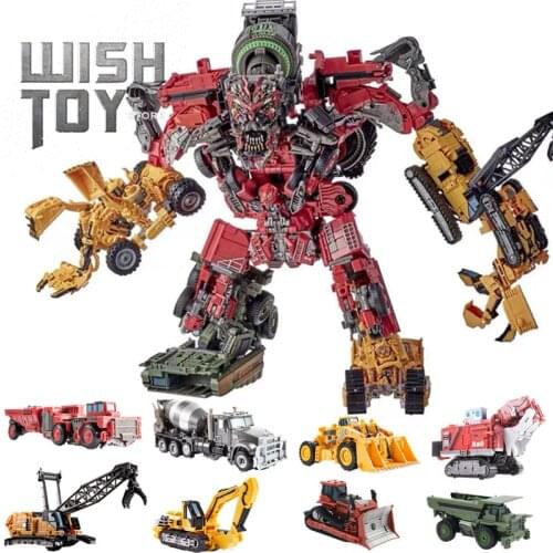 AOYI Transformation Devastator Overload Roaring Roll Bonecrusher Bulldozer Scrapper Rampage TF5 Combination Action FIgure Toys
