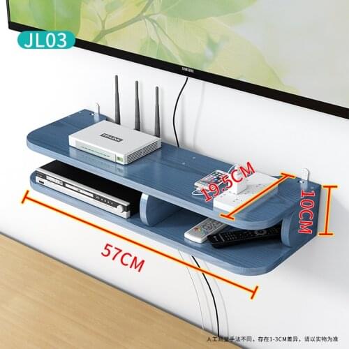 Household high quality hole punch free living room power strip storage box shelf router organizer stand hanging rack