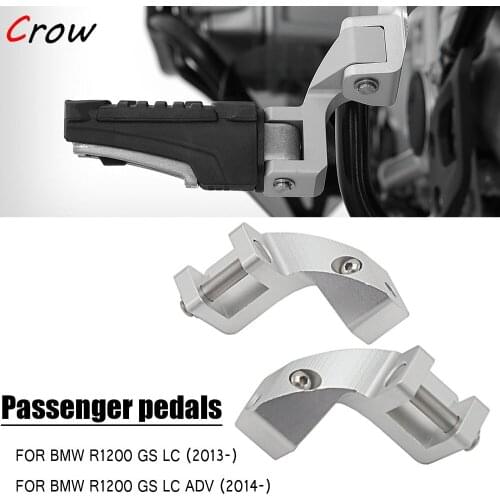 For BMW R1200GS LC 2013 to 2017 2018 R 1200 GS LC ADV 2014 to 2018 R1200GS LC Foot peg Motorcycle Passenger Footpeg Lowering Kit