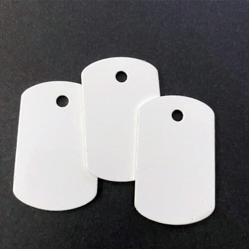 Personalized Military Aluminum Pet Sublimation Dog Cat Id Tags Blank DIY Heat Transfer Printing Plates Organants Free Shipping