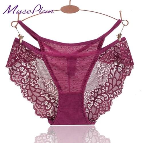 Hot sale! l Hollow out womens sexy Bikini lace panties seamless cotton breathable panty briefs Plus Size girl underwear