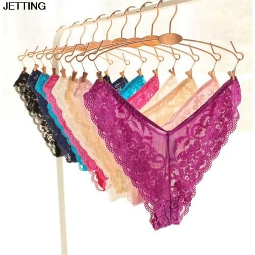 Lace Underwear Woman Lingerie 4XL XXL XL L M Sexy Women Briefs Panties Transparent Thongs String Low Waist Seamless