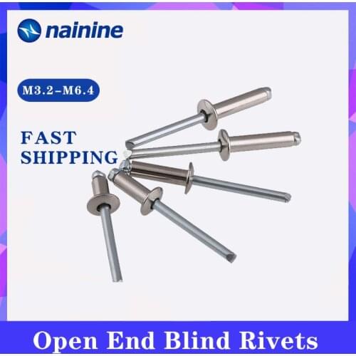 M3.2 M4 M4.8 M6.4 GB12618 304 Stainless Stee Mushroon Head Break Mandrel Blind Rivets Nail Pop Rivets For Furniture Car Aircraft