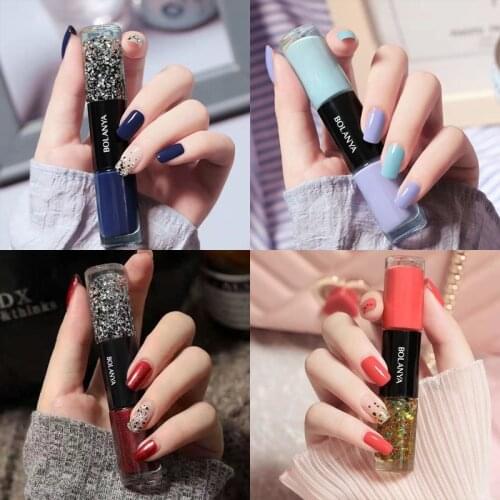 Oily Double-headed Nail Polish Free Baking Non-fading Sequin Glitter Gel Polish Normal Nail Polishes Quick Drying Gel Varnishes