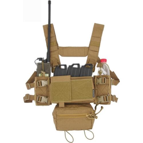 Multicam/Brown Tactical Airsoft SS Micro Fight Chassis MK4 Chest Rig 500D