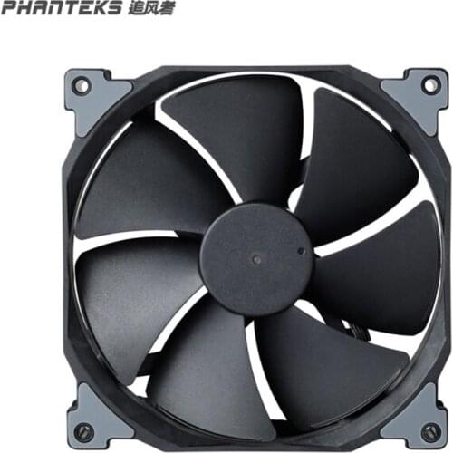 Phanteks F140MP 140mm 4pin MP PWM Fan,high Static Pressure Optimized for Silence Sleeved Daisy-Chain Cables,Black White