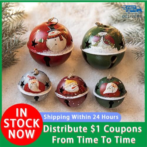 Christmas Tree Creative Combination Red Green White Bells/Iron Material Craft Pendant/XMAS Decoration/FestivalDress Up Supplies