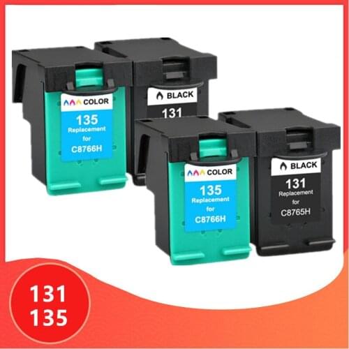 Ink cartridge Replacement for HP 131 135 for hp131 for HP135 2573 2613 8753 PSC 1600 1613 2350 460 5743 5940 5943 6940 printer