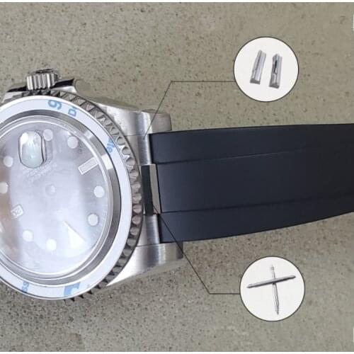 1 Pair Stainless Steel 20mm End Link and Spring Bar for RX Watch