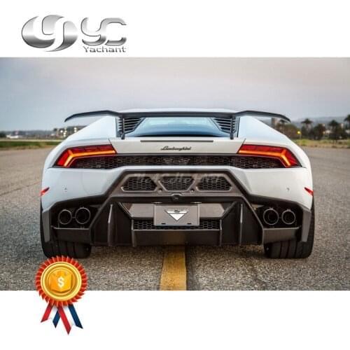 Favorable Imperfect Dry Carbon Fiber Spoiler Fit For 14-19 Huracan LP610-4 & LP580-2 Coupe Spyder VRS NOVA EDIZI Style Aero Wing