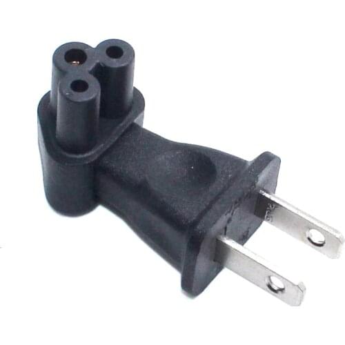USA Nema 1-15P 2-Prong Male to IEC320 C5 3-Prong Male Right Angled AC Power Adapter,90 Degree Angle Converter For Notebook 10A