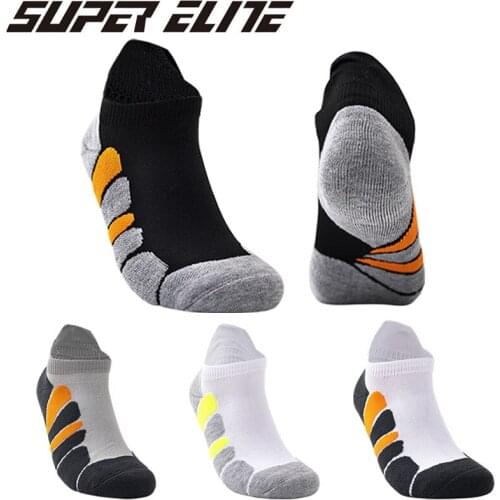 Super Elite 4 Pairs/Lot Basketball Socks Anti-slip High Quality Hiking Cycling Sport Running Socks Set Breathable Male Socks