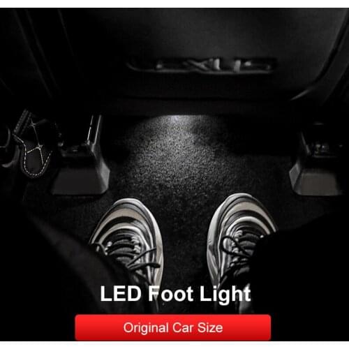 QHCP Car Foot Lights Rear Seat Atmosphere Lamp LED 2Pcs Fit For Lexus UX260H 2019-2020 RX300 2016-2020 NX200 2015-2020 Accessory