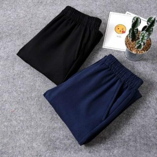 Spring Autumn 2020 Children Clothing New Solid Color Cotton High Elastic Waist Pants Kids Boys Girls Sports Long Trousers C36