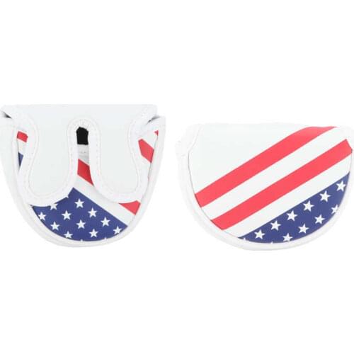 Waterproof PU Golf Mallet Headcover Center Putter Cover Protector with Magnetic Closure