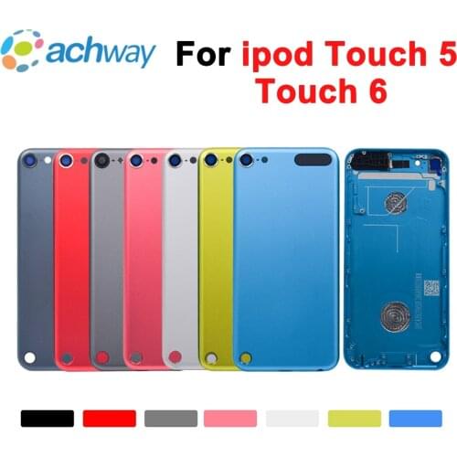 4.0" For ipod Touch 5 Touch 6 Back Battery Housing Cover Touch5 Door Rear Panel Case Replacement For ipod Touch 5 Back Housing